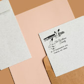 Seaside Rustic Elegante Seaguls Permastempel