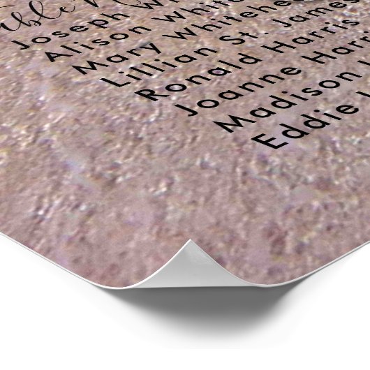 Seaside Sand Dollar Hochzeitsskala Poster (Ecke)