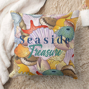 Seaside Schatz Marine Life Decorative Seashells Kissen