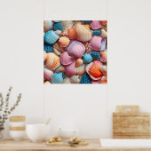 Seaside Seashells Art Poster (Küche)