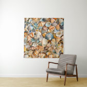 Seaside Seashells Art Tapestry Wandteppich (Beispiel (Horizontal))