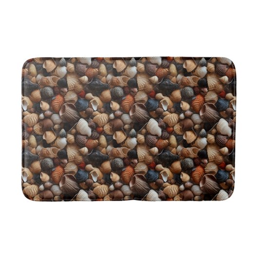 Seaside Seashells Bath Mat Badematte (Vorderseite)