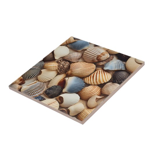 Seaside Seashells Keramik Tile Fliese (Seite)