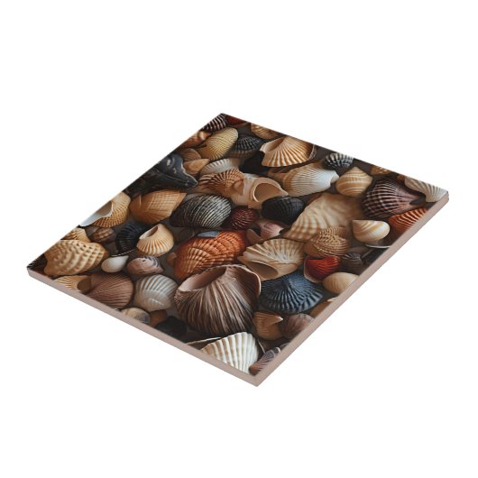 Seaside Seashells Keramik Tile Fliese (Seite)