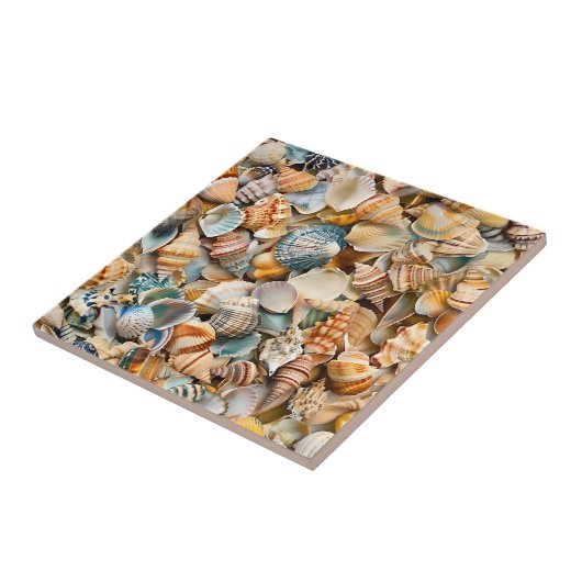 Seaside Seashells Keramik Tile Fliese (Seite)