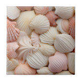 Seaside Seashells Keramik Tile Fliese (Vorderseite)