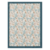 Seaside Seashells Sea stars Pastellblau Elfenbein Tischdecke (Vorderseite)