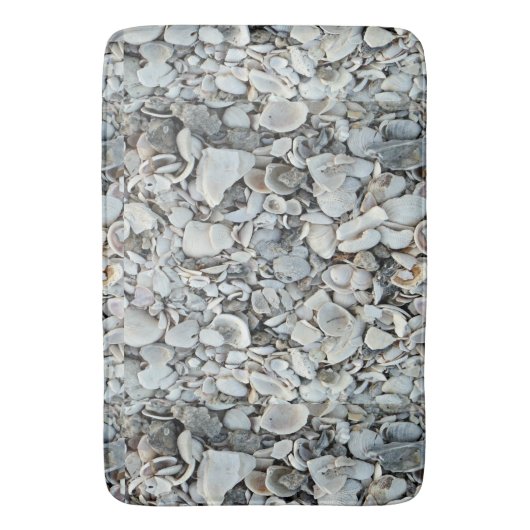 Seaside Shells Coastal  Badematte (Vorderseite Vertikal)