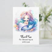 Seaside Showdusche Splendor Dankeskarte (Stehend Vorderseite)