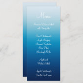 Seaside Sky and Ocean Blue Gradient Menükarte (Vorne/Hinten)