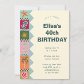 Seaside Soiree BIRTHDAY PARTY Modernes Niedliches  Einladung (Vorderseite)