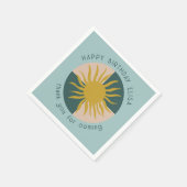 Seaside Soiree BIRTHDAY PARTY Modernes Niedliches Serviette (Ecke)