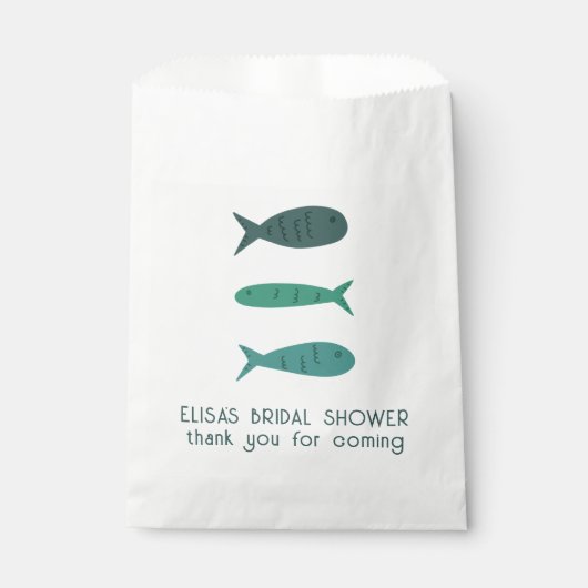 Seaside Soiree Brautparty Fish Sardines CUSTOM Geschenktütchen (Vorderseite)