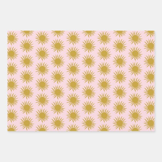 Seaside Soiree Palmen Fischen Sonnen Niedlichen CU Geschenkpapier Set (Vorderseite)