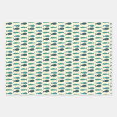 Seaside Soiree Palmen Fischen Sonnen Niedlichen CU Geschenkpapier Set (Vorderseite 2)
