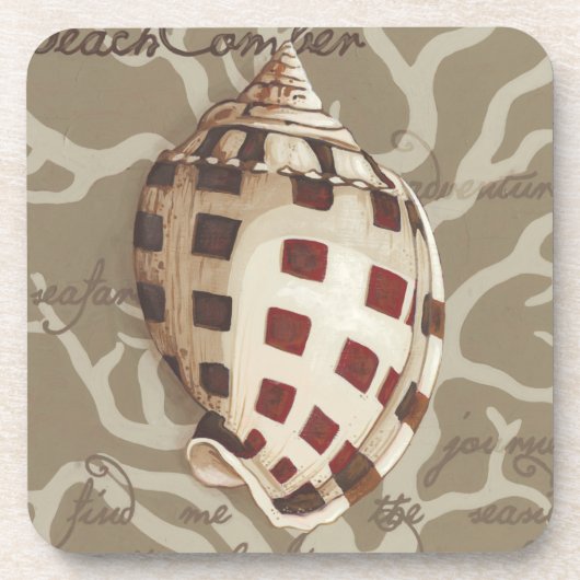 Seaside Sonnet I Getränkeuntersetzer (Vorderseite)