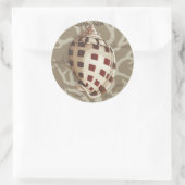 Seaside Sonnet I Runder Aufkleber (Tasche)