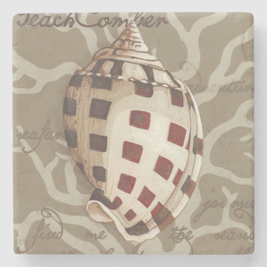 Seaside Sonnet I Steinuntersetzer (Vorderseite)