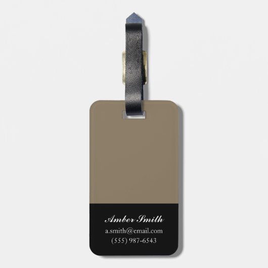 Seaside Sonnet II Gepäckanhänger (Rückseite vertikal)