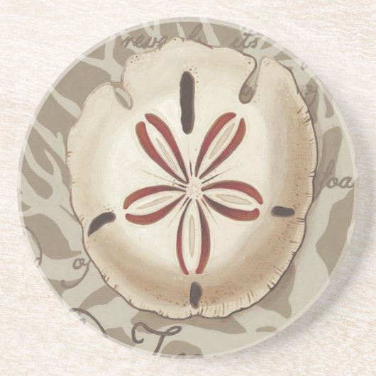 Seaside Sonnet III Sandstein Untersetzer (Vorne)