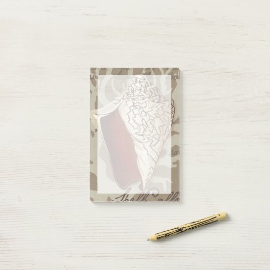 Seaside Sonnet IV Post-it Klebezettel (Auf Schreibtisch)