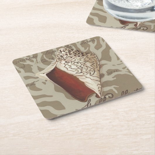 Seaside Sonnet IV Rechteckiger Pappuntersetzer (angewinkelt)