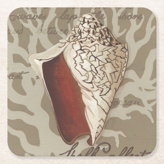 Seaside Sonnet IV Rechteckiger Pappuntersetzer (Vorderseite)