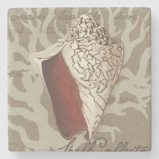 Seaside Sonnet IV Steinuntersetzer (Vorderseite)