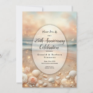 Seaside Sparkle und Sunset Dreams Jubiläum Einladung