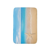 Seaside Starfish Small Bath Mat Badematte (Vorderseite Vertikal)
