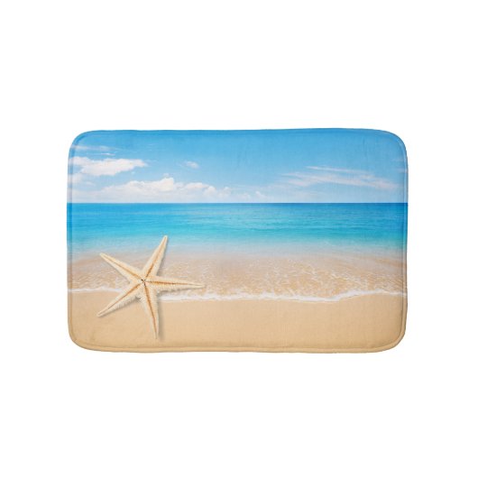 Seaside Starfish Small Bath Mat Badematte (Vorderseite)