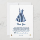 Seaside Stripes Celebration Birthday    Dankeskarte (Vorderseite)