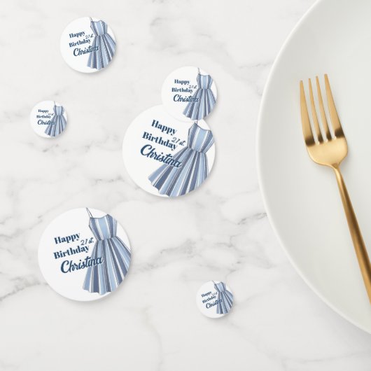 Seaside Stripes Celebration Birthday Konfetti (Gruppe)