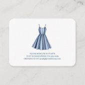 Seaside Stripes Celebration RSVP Begleitkarte (Vorderseite)