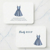 Seaside Stripes Celebration RSVP Begleitkarte