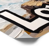 Seaside Strums: Bear's Sweet Melody Poster (Ecke)