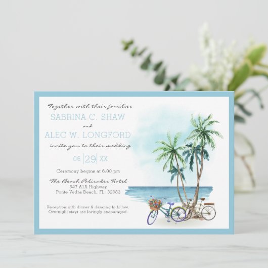 Seaside Suite - Einladung (Stehend Vorderseite)