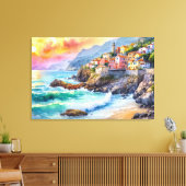 Seaside Village Art Leinwand (Insitu (Wohnzimmer))