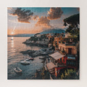 Seaside Village at Sunset - Italienischer Sommersc Puzzle (Vertikal)