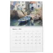 Seaside Villages Illustration Kalender (Feb 2026)