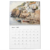Seaside Villages Illustration Kalender (Mär 2027)