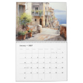 Seaside Villages Illustration Kalender (Jan 2027)