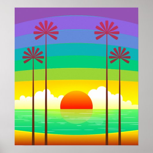 Seaside Vintag Art Poster (Vorne)