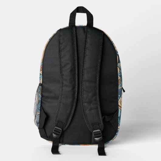 Seaside Wanderlust Backpack Bedruckter Rucksack (Rückseite)
