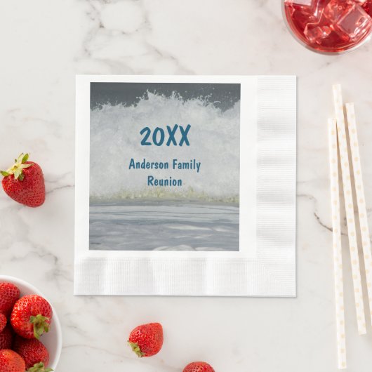 Seaside Wiedersehen Ocean Beach Vacation Family Tr Serviette (Beispiel)