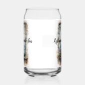 Seaside Window View Watercolor Coastal Scene Dosenglas (Rechts)