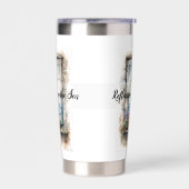 Seaside Window View Watercolor Coastal Scene Thermobecher (Links)