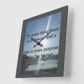 Season and time Clock Quadratische Wanduhr (Winkel)