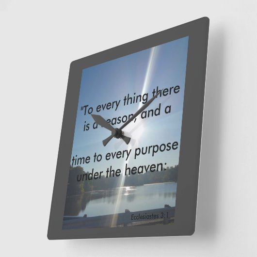 Season and time Clock Quadratische Wanduhr (Winkel)