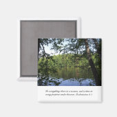 Season Ecclesiastes Lake Forest Magnet (Vorderseite/Rückseite)